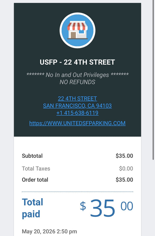 Cribl x Tea Class Parking Reimbursement